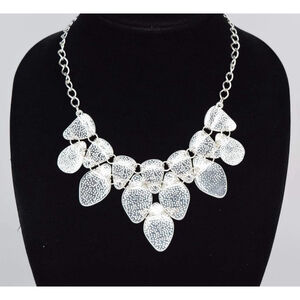 INC International Concepts Hammered Bib Statement Necklace